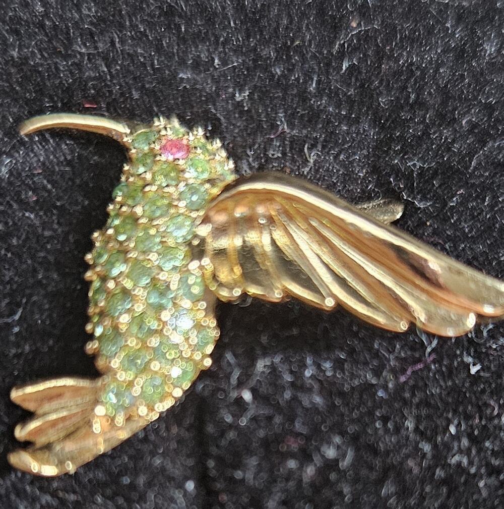 VTG AVON Smithsonian Hummingbird Pin with mini Pin